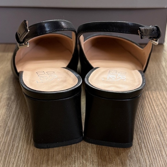 Franco Sarto Jacer Black Slingback Pointed Toe Pump Heels 9 - Picture 5 of 8